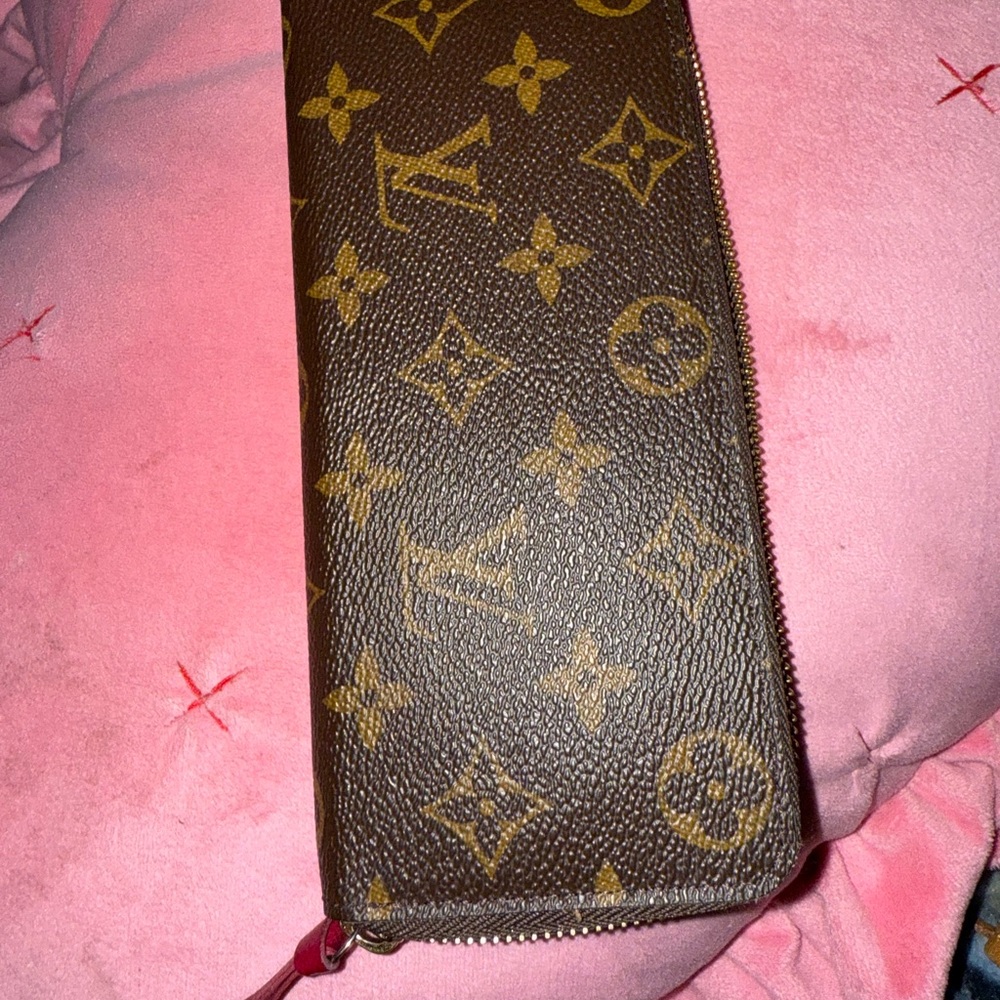 Louis Vuitton Brown and Gold Monogram Clutch